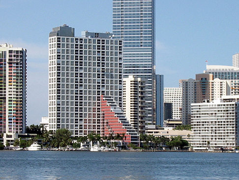 Foto Blick vom Wasser auf Miami - Miami