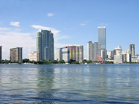 Foto Blick vom Wasser auf Miami