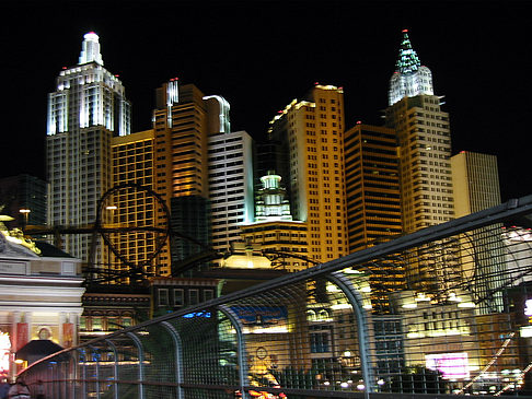 Las Vegas bei Nacht Foto 