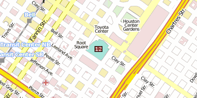 Stadtplan Toyota Center